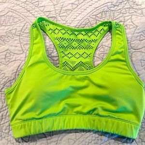 Like green zyia bomber bra